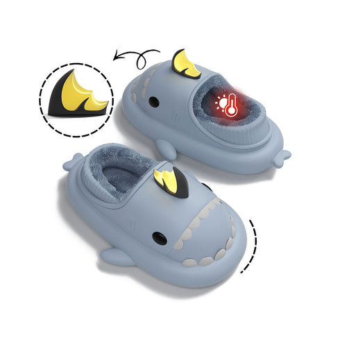 Sharkicks Basic - Winter Koi Dragon Heel-covered Shark Slippers